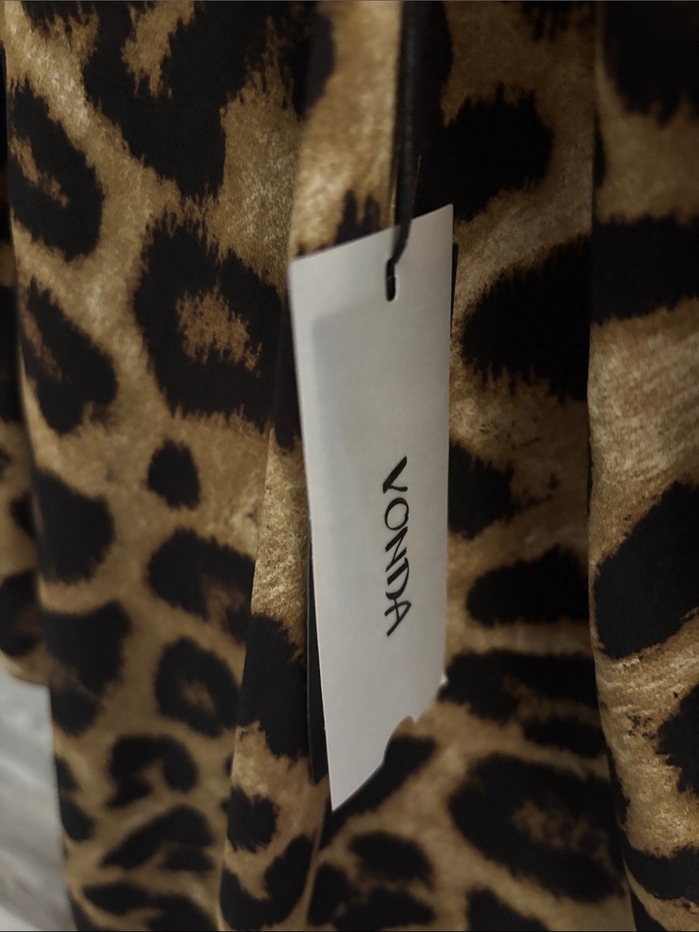 VONDA Asymmetric One-Shoulder Leopard print Maxi Dress / Kaftan/ Coverup - Picture 7 of 7